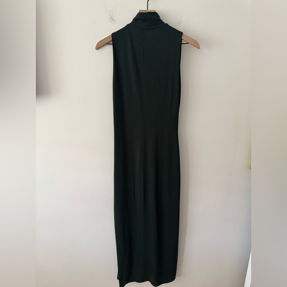 Reformation Sleeveless Turtleneck Maxi Dress in Forest Green Medium - Picture 2 of 5